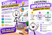 create custom engaging infographic animation video