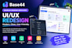 redesign your base44 web app UI UX and improve its user experience