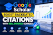 boost backdated google scholar citations with real indexed sources