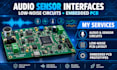 design audio sensor interfaces, low noise circuits and embedded pcb prototypes