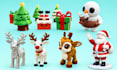 sculpt 3d printable christmas figurines and custom character models