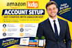 guide you through amazon KDP account setup