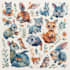 draw cute watercolor animals