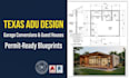 design texas adu guest house and garage conversion plan