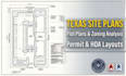 design tx site plan, plot plan and zoning analysis