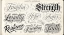 create lettering, script, calligraphy tattoo designs