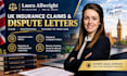 draft a UK insurance claim or dispute letter