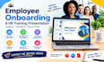 develop employee onboarding powerpoint and professional HR training presentation