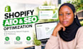 optimize shopify product pages for answer engine optimization and ai search