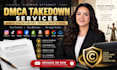 draft and submit a dmca takedown notice to remove stolen content