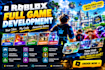 build roblox full game development, game creation, roblox game, game development