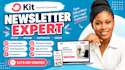setup convertkit newsletter convertkit email sequence expert kit landing page