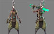 model texture rig stylized 3d game character humanoid rig for unity moblie rpg