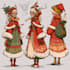 illustrate christmas card, christmas character