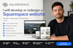 develop  redesign a squarespace website