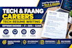 do professional tech resume writing, software engineer, faang cv rewrite