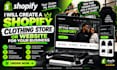 create a shopify clothing store or website for your business