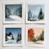 llustrate magical christmas scenes, characters