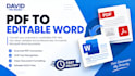 convert scanned PDF to editable word document