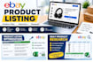 do ebay product listing