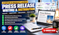 write startup press release product launch PR news distribution media outreach
