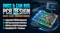 design obd2 can bus pcb, k line, can fd and embedded firmware