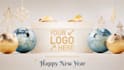 make a beautiful glittering happy new year video