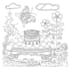 draw line drawing for coloring pages book on any subject