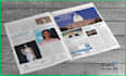 design professional advertorial newspaper layout in indesign