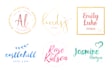 design 2x beautiful feminine logo