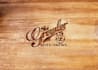 carve your logo or text into wood