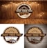 carpentry and modern and retro and woodworking logo design