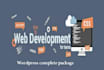 do wordpress website create and customize