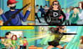 illustrate comic book in any style