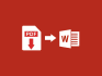 convert pdf to word, excel etc