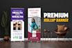design amazing rollup, retractable, popup, or pullup banner