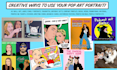 draw a classic pop art portrait in 24h