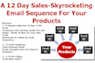 write a 12day sales skyrocketing email sequence for your product
