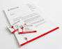 create a  clean  letterhead, print ready