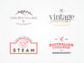 create a vintage retro logo design