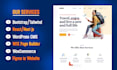 create responsive bootstrap 5, tailwind CSS websites