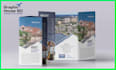 create tri fold brochure design indesign print ready