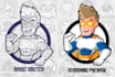 make awesome original character mascot logo