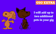 draw you and your pet as a peanuts character