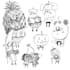 draw black and white doodle or sketch for you