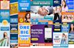 create a professional web banner, header, facebook cover