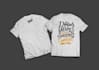 create unique hand lettering and typography tshirt design