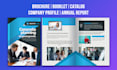 design business digital brochure, company profile, annual report, and proposal