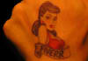 draw your logo on my hand and give you thumbs up