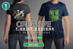 creative t shirt logo with 3 design options